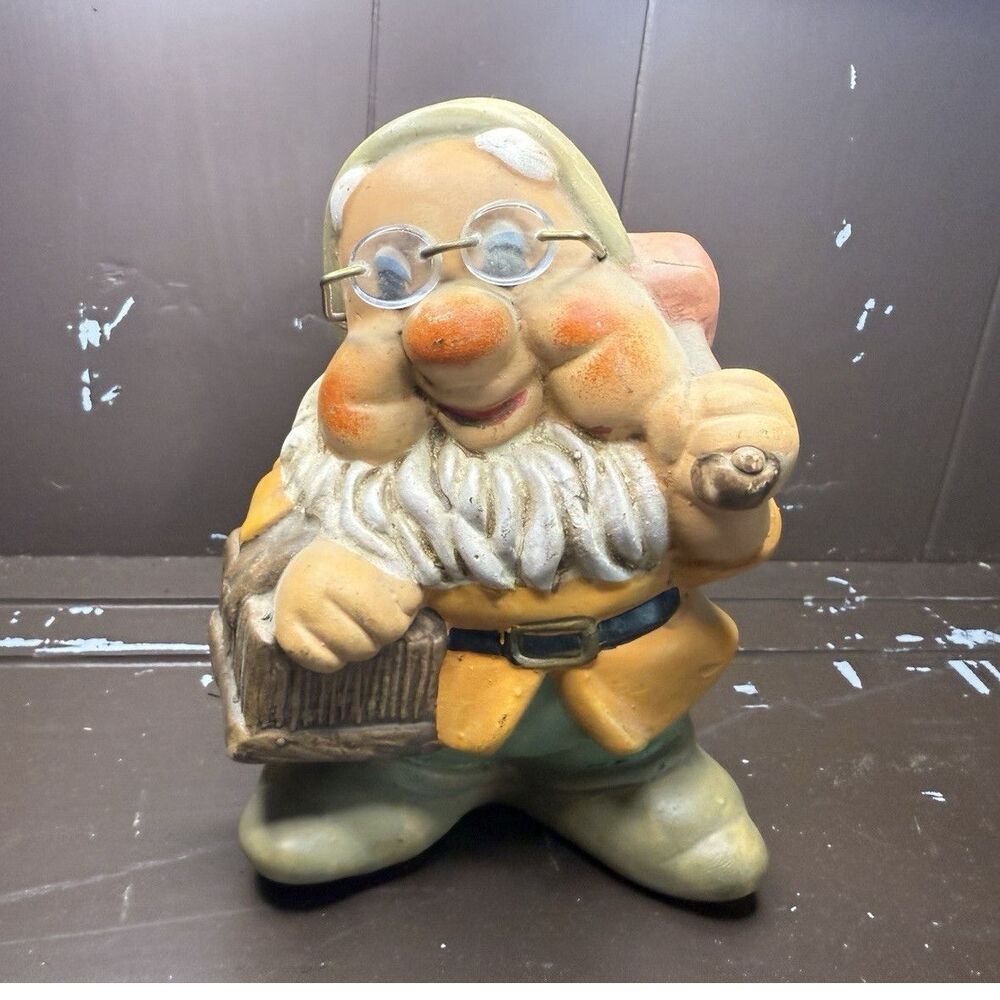 Vintage Doc piggy bank, from Disney's Snow White and the Seven Dwarfs.